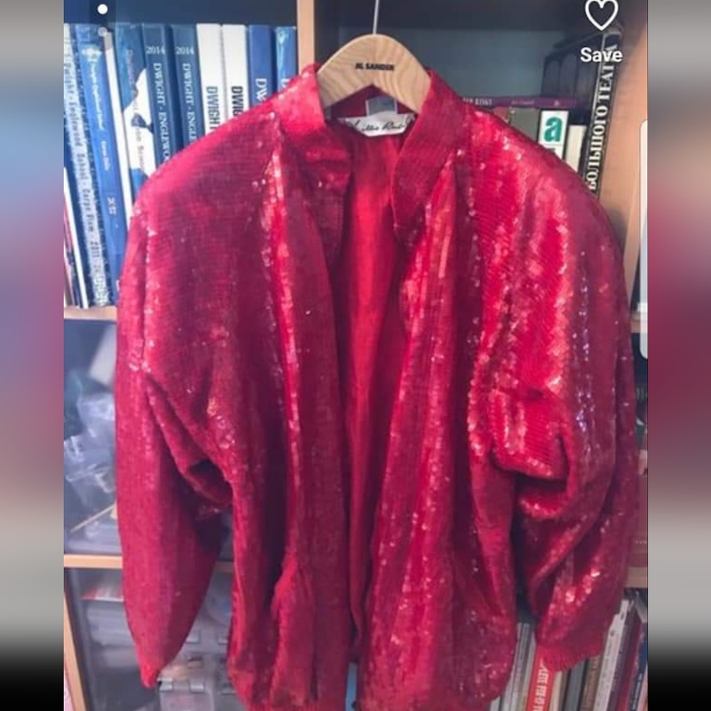 Red Sequin Jacket - image 2